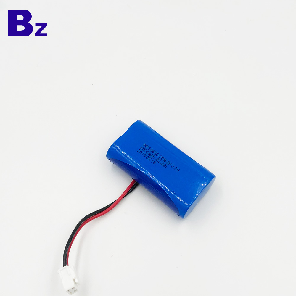 18650-30Q-2P 6000mAh 3.7V Li-Polymer Battery