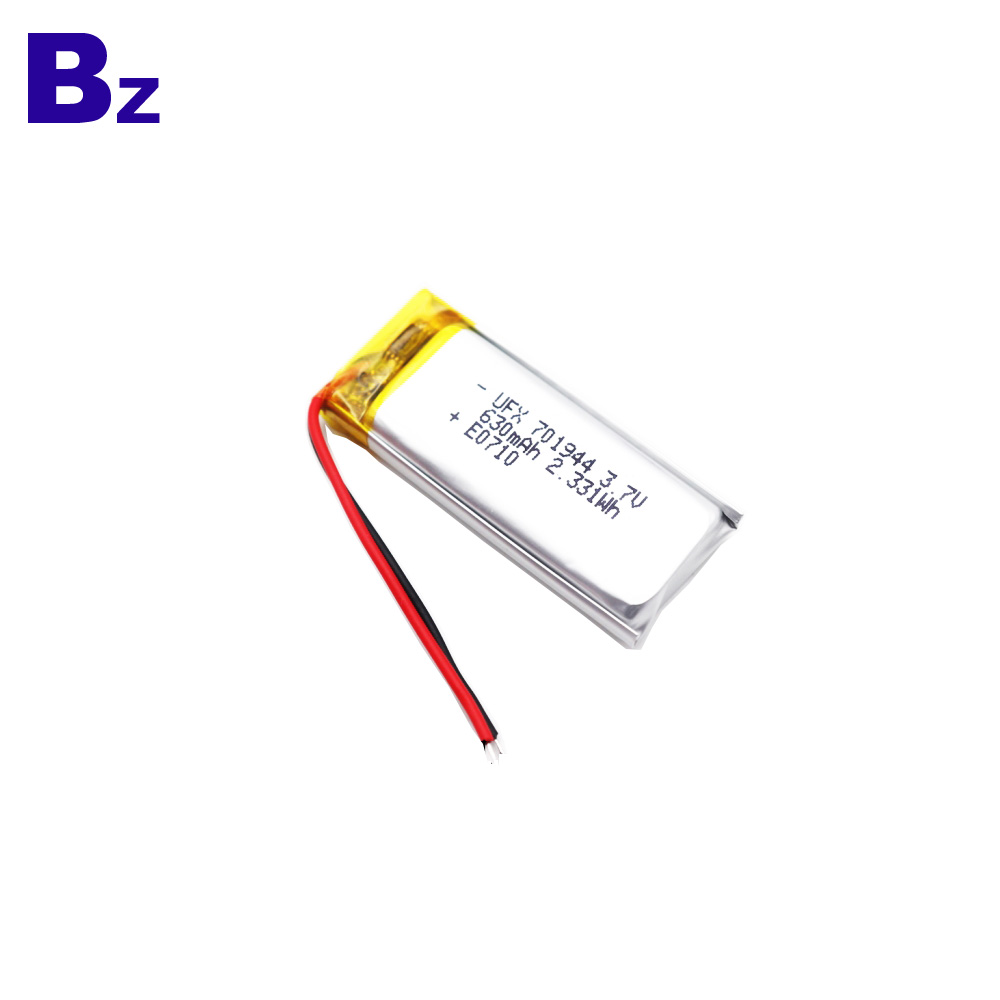 630mAh Li-Polymer Battery With Wire 